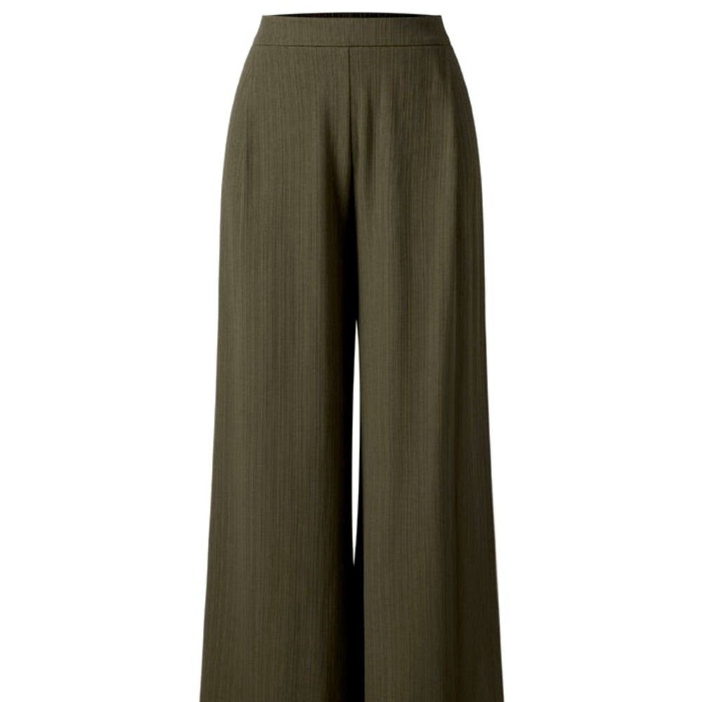 Brown knit wide leg lounge pants